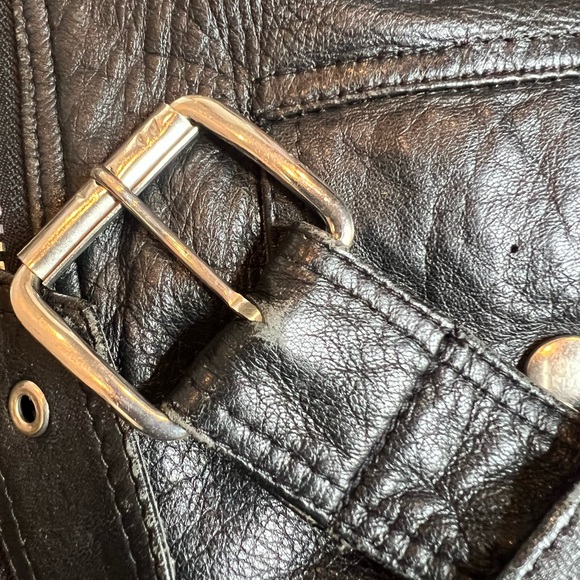 Vintage Crop Motorcycle Jacket sz S - Picture 11 of 15